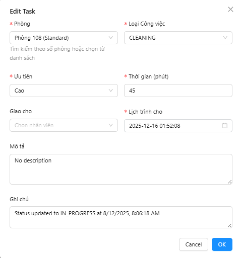 Edit Task